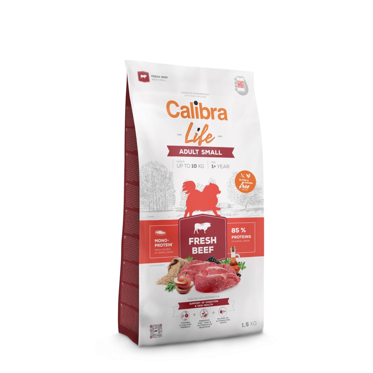 Calibra Dog Life Fresh Beef Adult Small Breed 1,5 kg