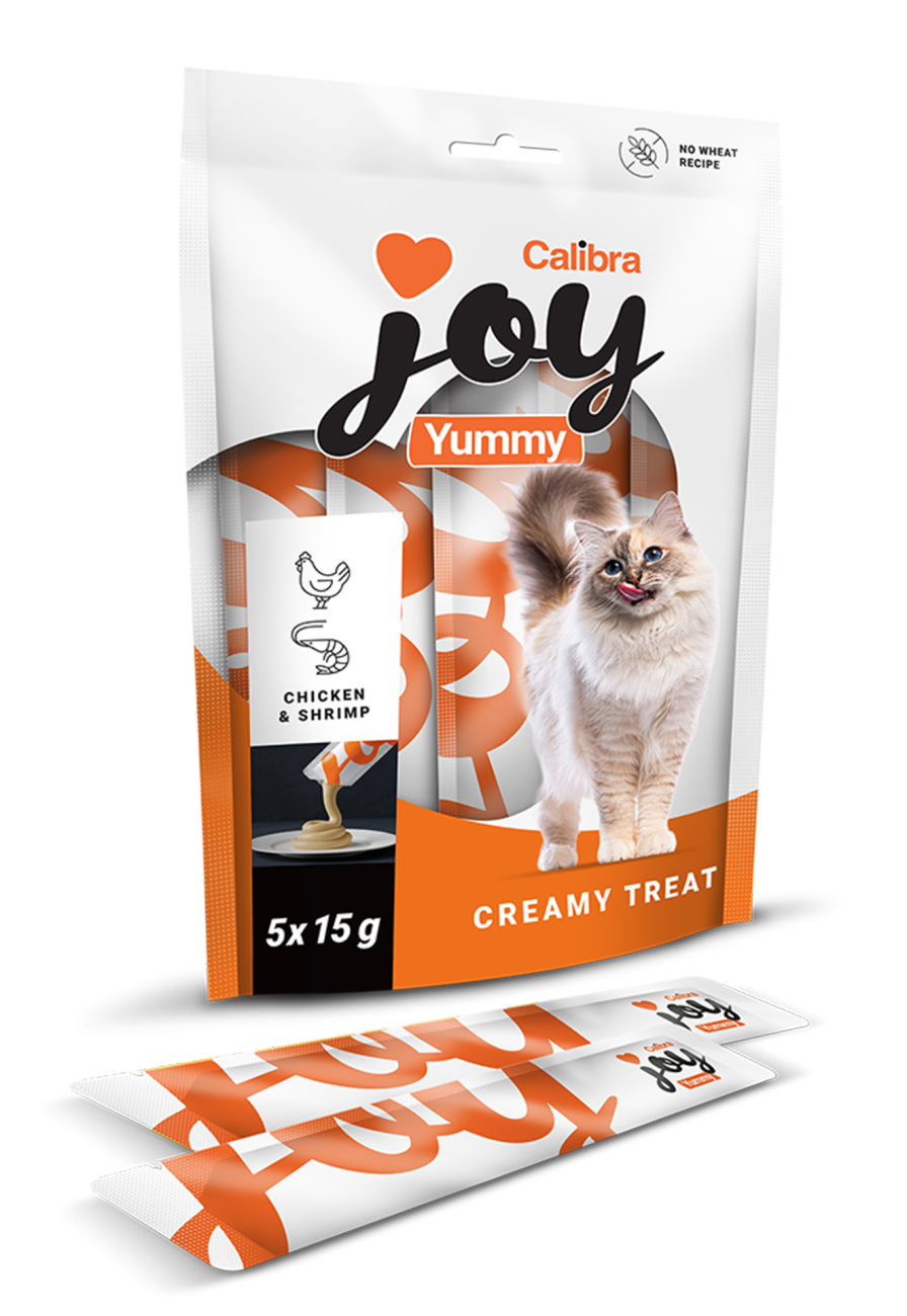 Calibra Joy Cat Yummy Chicken & Shrimp 5 x 15 g
